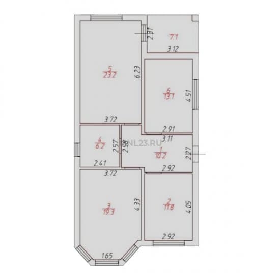 Планировка: Дом 90 м² в Краснодаре в КП Романов