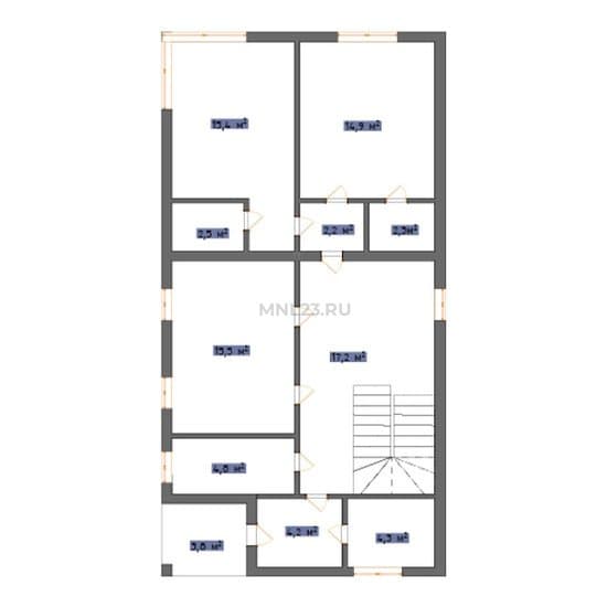 Планировка: Дом 160 м² в Краснодаре в КП Астра, этаж 1