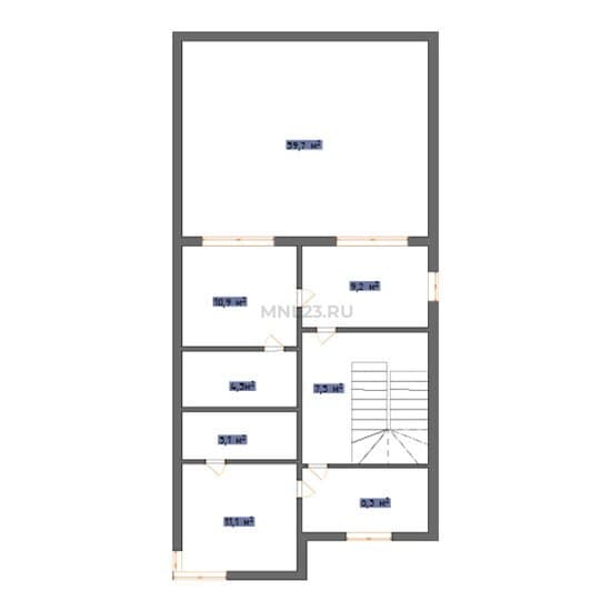 Планировка: Дом 160 м² в Краснодаре в КП Астра, этаж 2