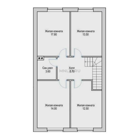 Планировка: Дом 165 м² в Краснодаре в п. Березовый, этаж 2