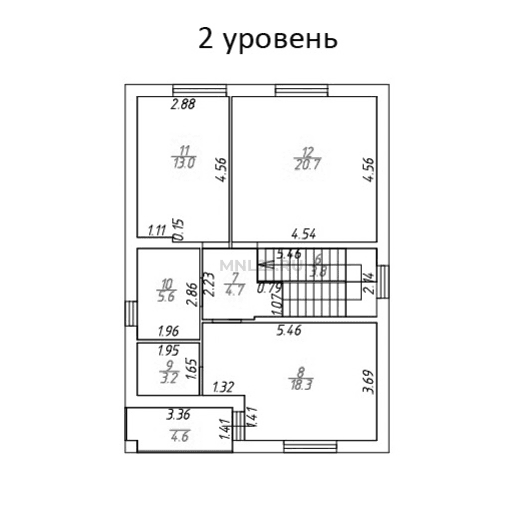 Планировка: Дом 177 м2 в Краснодаре в КП Южный квартал, этаж 2