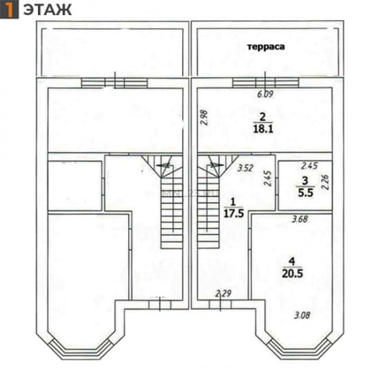 Планировка: Дом 130 м² в Краснодаре в КП Виктория, этаж 1