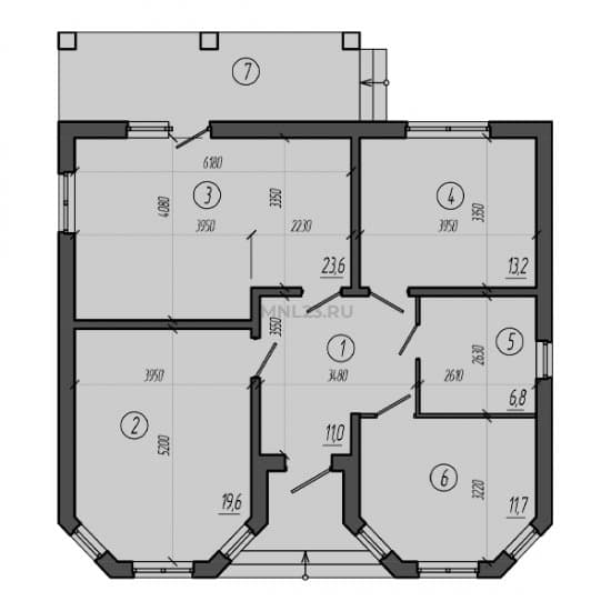 Планировка: Дом 99.3 м² в Краснодаре в КП Домино