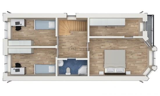 Планировка: Дом 120 м² в Краснодаре в КП Сахарова, этаж 2
