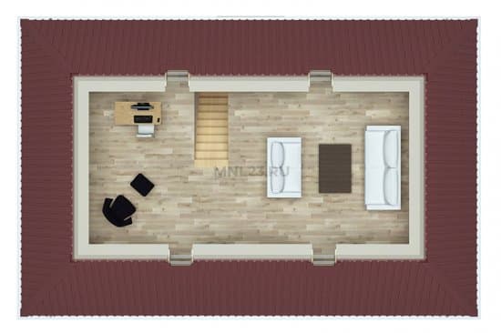 Планировка: Дом 150 м² в Краснодаре в КП Сахарова, этаж 2