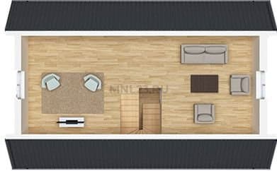 Планировка: Дом 115 м² в Краснодаре в КП На Командорской, этаж 2