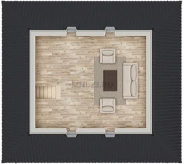 Планировка: Дом 120 м² (1) в Краснодаре в КП На Командорской, этаж 2