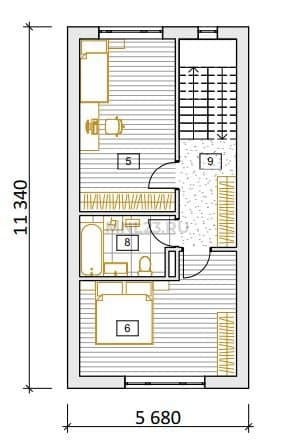 Планировка: КП Siberium 140 м, этаж 2