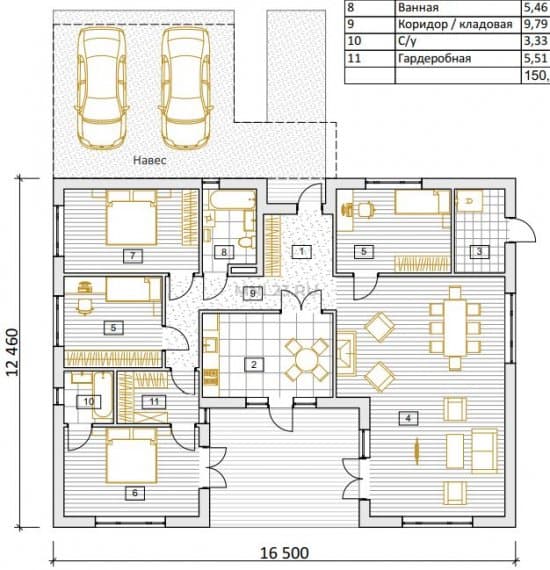 Планировка: КП Siberium 150 м