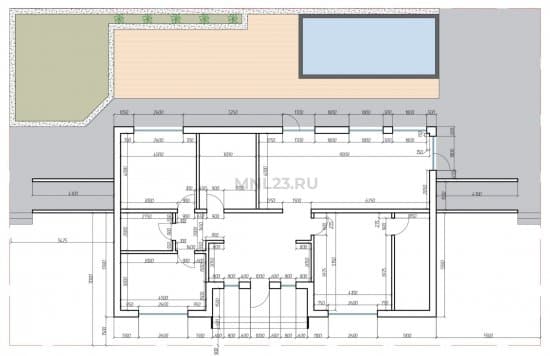 Планировка: Дом 140 м² в Краснодаре в КП Квартал