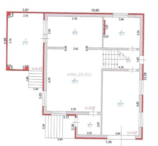 Планировка: Дом 234 м² в Краснодаре в КП Фанагорийская усадьба, этаж 1